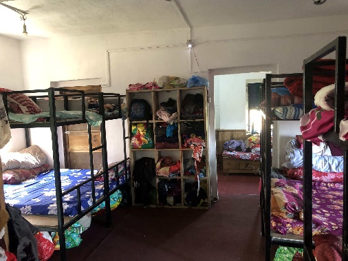 renovierter Schlafraum im Hostel